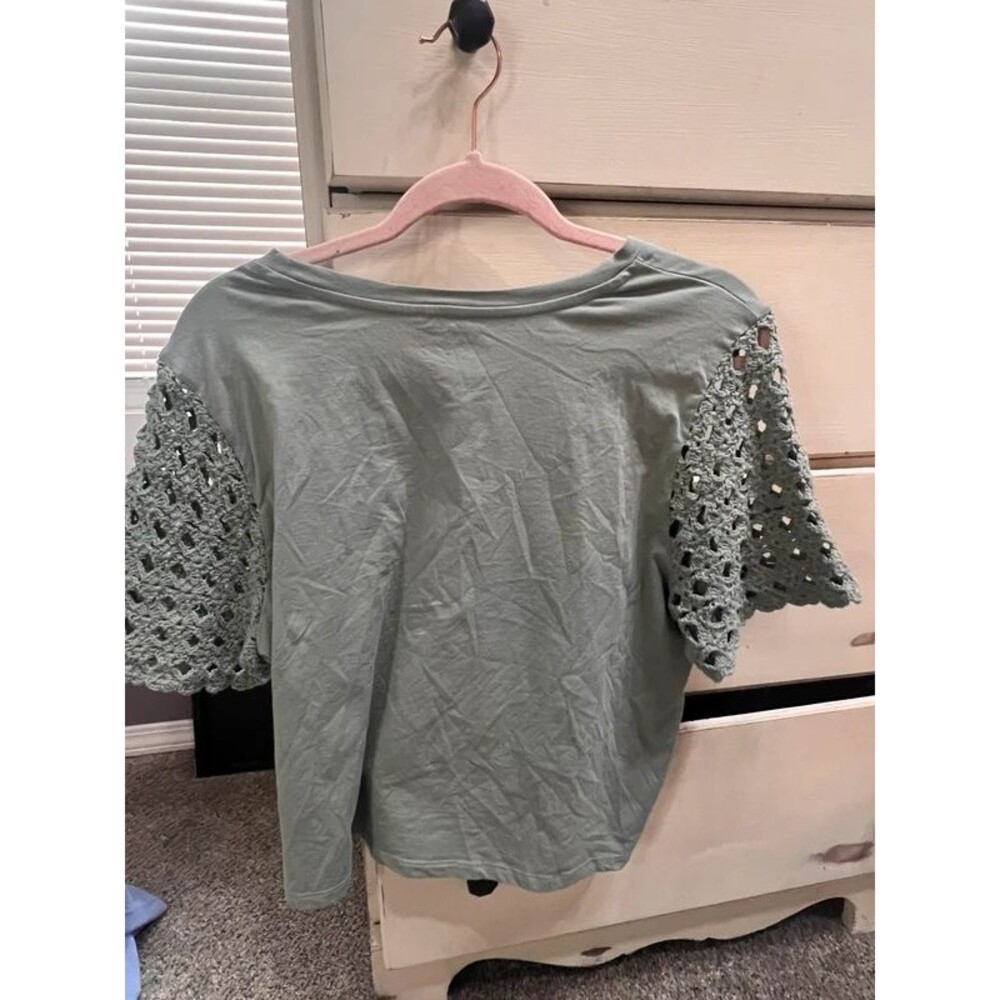 Joie crochet sleeve t shirt - Picture 5 of 6